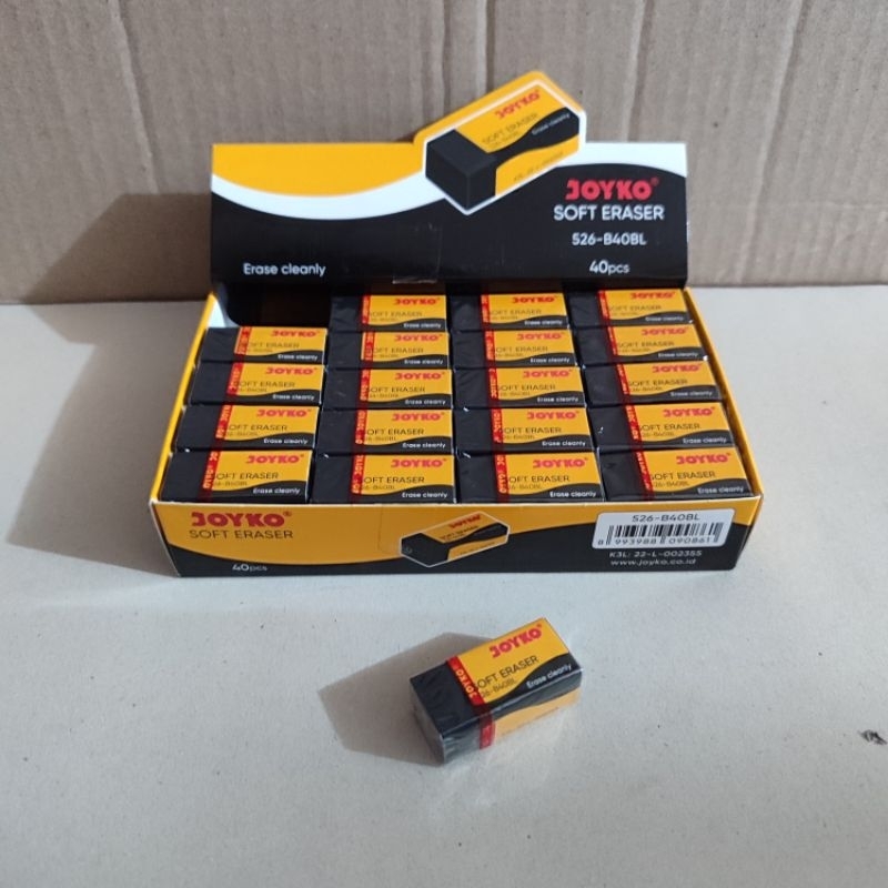 

1 Pak Penghapus Joyko Kecil Isi 40 Pcs ( Hitam )