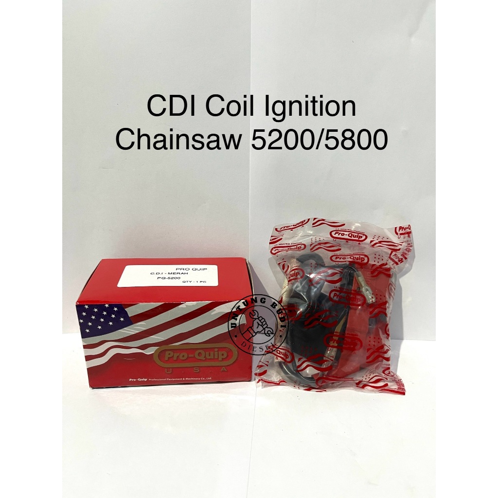 CDI 5200 5800 ProQuip Ignition Coil Chainsaw Gergaji Mesin Senso 20 22 24 inch