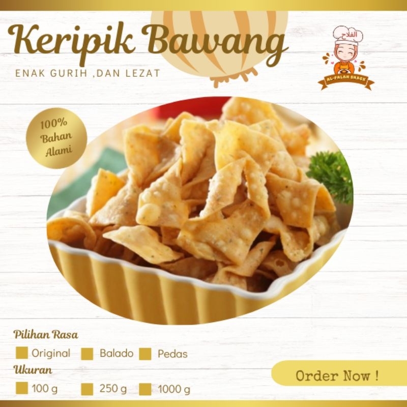 

KERIPIK BAWANG ALFALAH SNACK || Camilan Keluarga Renyah Gurih Balado Pedas