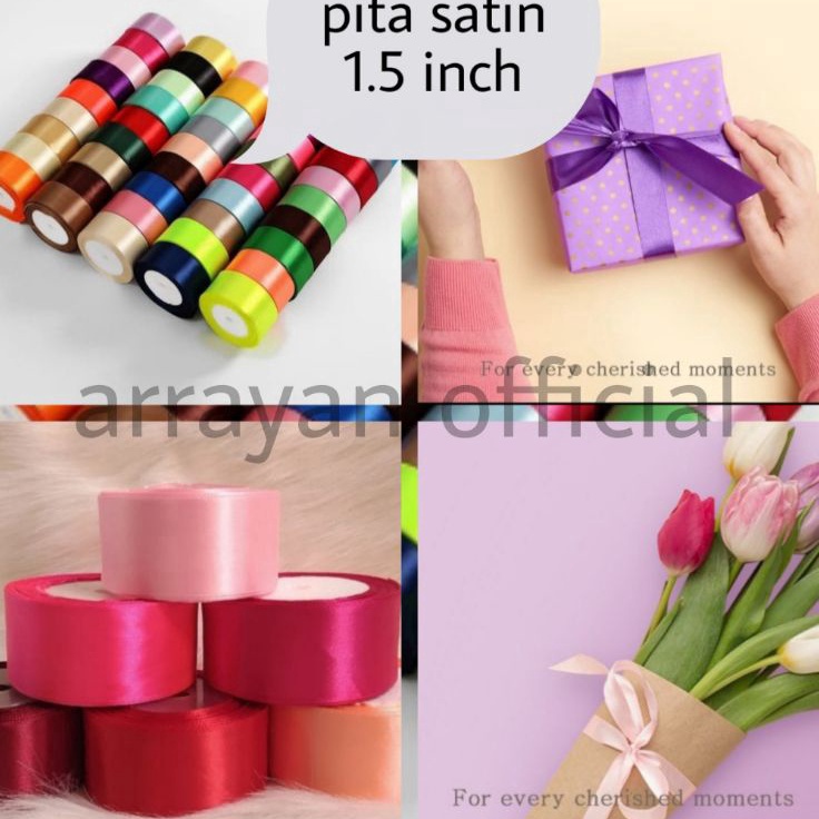 

TREND TERKINI PITA SATIN POLOS UKURAN 15 INCH 4 CM