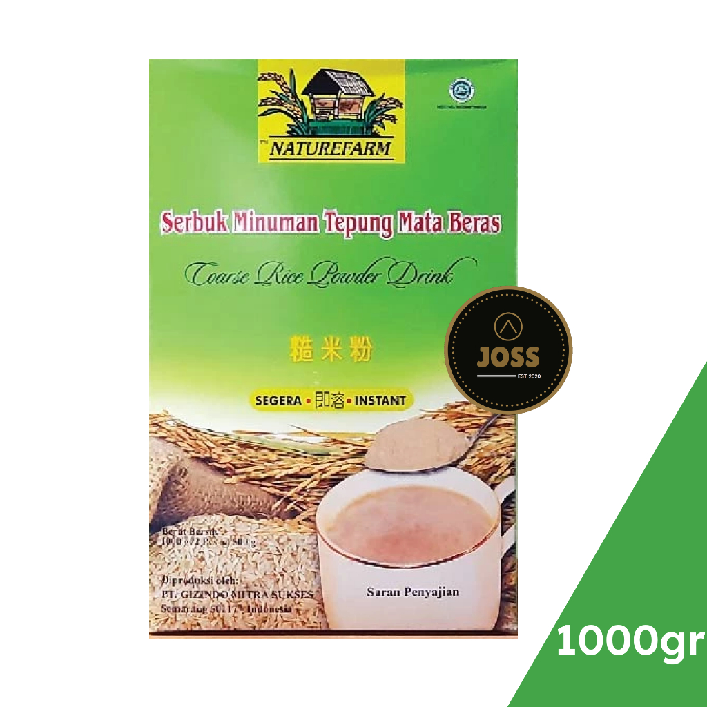 

NatureFarm Tepung Mata Beras / Coarse Rice Powder (CRP) - ORIGINAL 1 kg / 1000gr