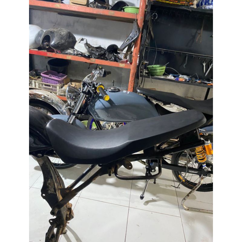 Jok Megapro Hiu Srit Model W9 Busa Full Biru