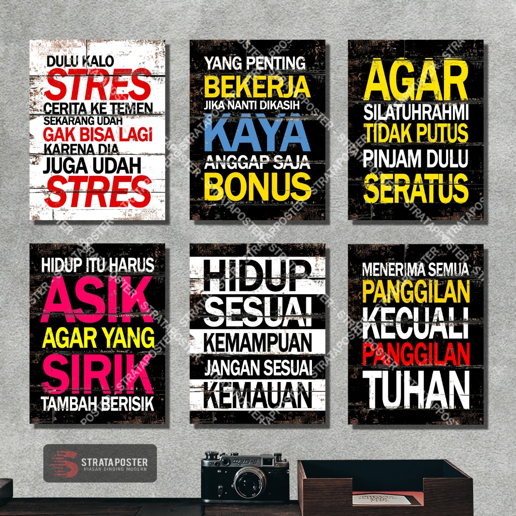 Poster motivasi Hiasan dinding kamar aesthetic