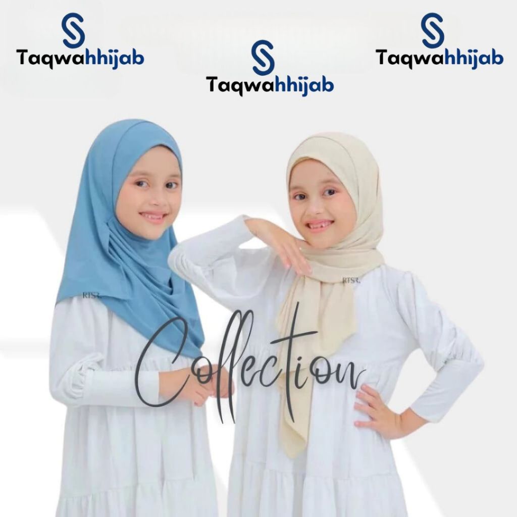 Kerudung anak perempuan Pashmina instan anak Jersey premium Usia 2-10 tahun