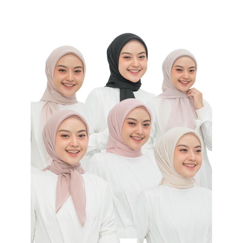NEW Hijab Square Plain Paris Jepang Premium | Hijab Paris Jepang Original | Hijab Segiempat Paris Je