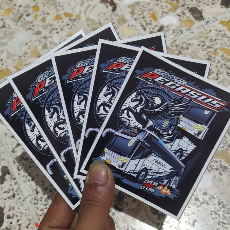 

(free sticker)CETAK STICKER BUSMANIA 5 PCS MSM ASYROF GRAND PEGASUS HOLOGRAM TERMURAH TERBARU