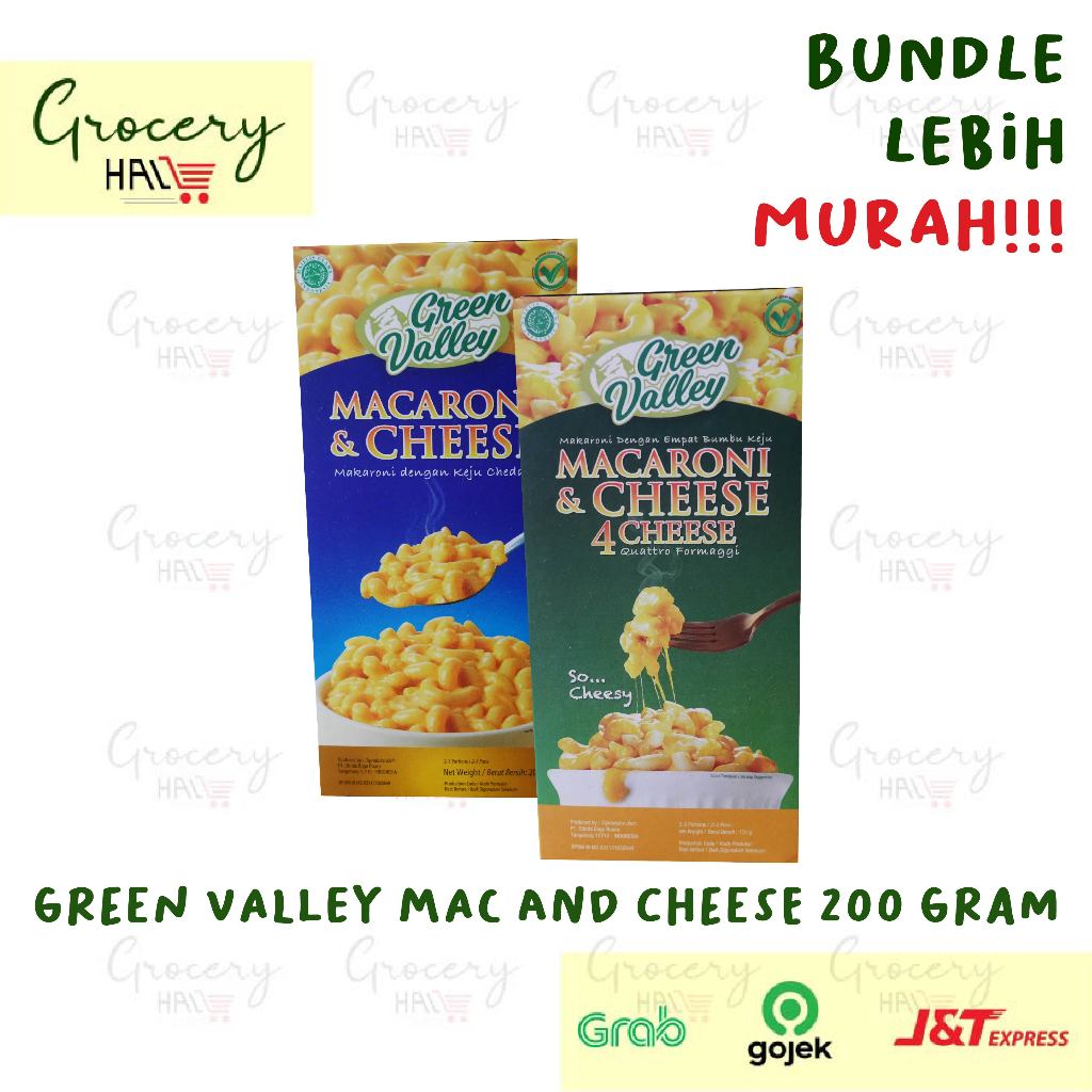 

[ HARGA BUNDLE ] GREEN VALLEY MAC AND CHEESE 200 GRAM