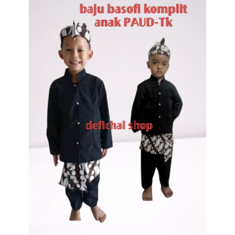"big sale" baju basofi anak junior/baju adat jawatimur/bajuca' suroboyo (paud-tk)