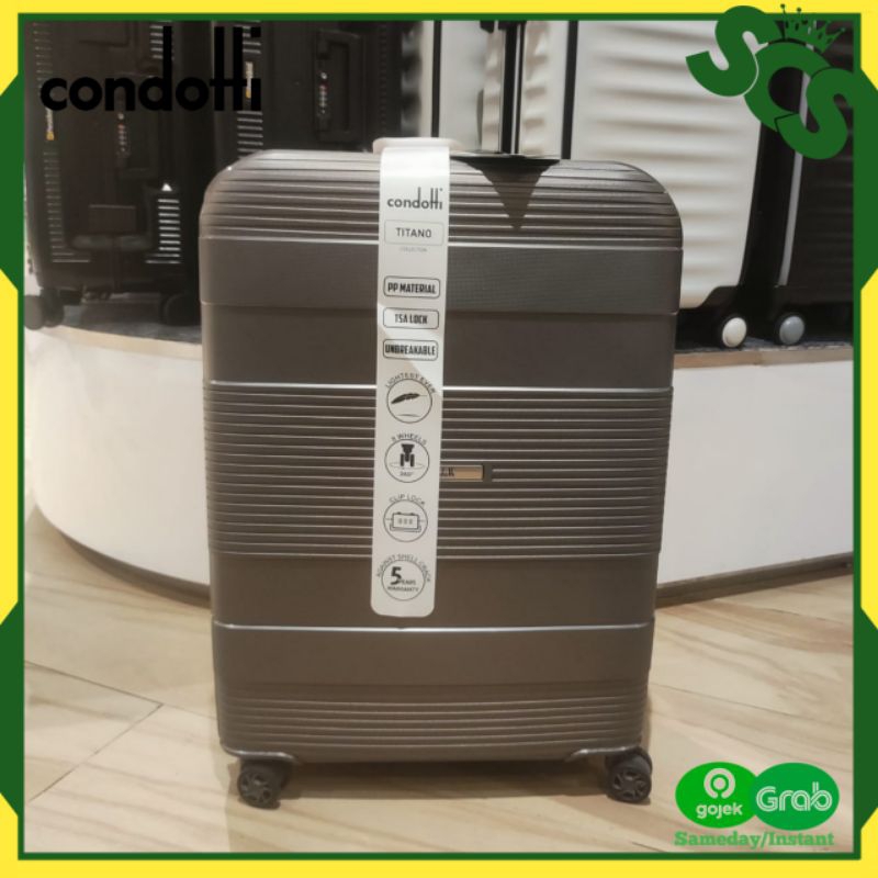 Koper Hardcase CONDOTTI Titano Medium 24 Inch No Zipper TSA LOCK