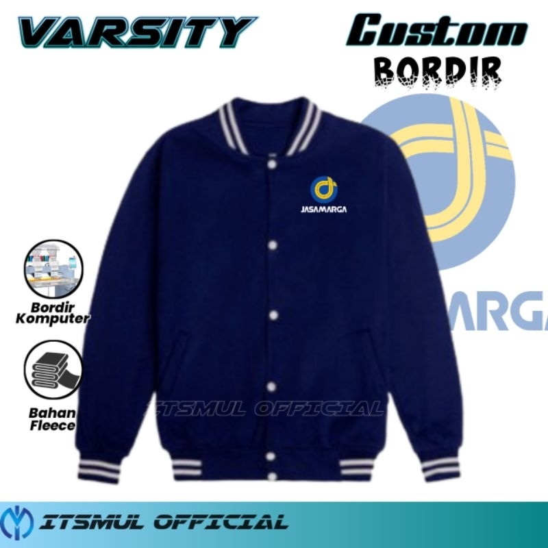 Jaket Varsity Jasa Marga Bordir