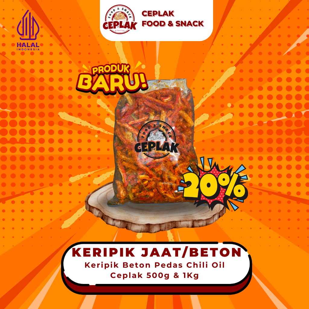 

SICEPLAK - SEBLAK JAAT/BETON PEDAS CHILI OIL ORIGINAL DAUN JERUK BUMBU PEDAS DAN ORIGINAL KHAS CEPLAK FOOD &SNACK