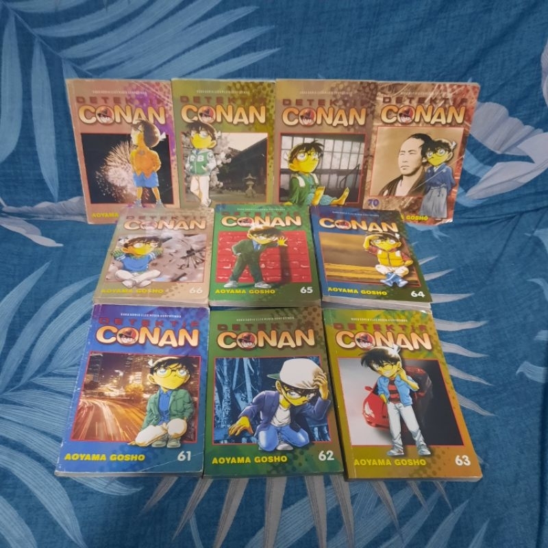 Paket Komik Detektif Conan Vol 61-70 Set Lengkap 61 62 63 64 65 66 67 68 69 70