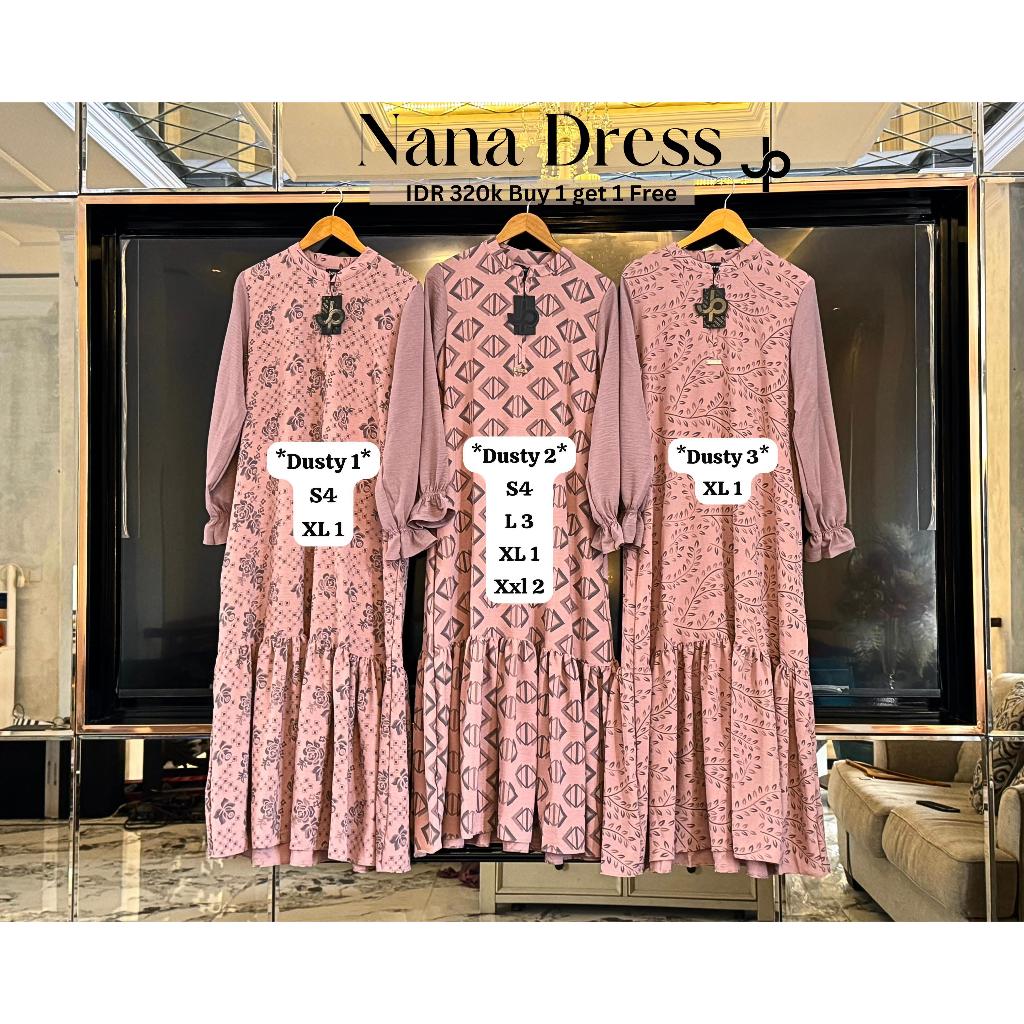 JOURNEY SCARVES - Dress Nana Gamis Polos Wanita Panjang Syari Busui