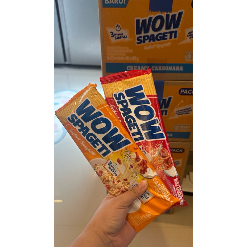 

Ready! WOW Spaghetti Carbonara Bolognese Spagetti Instan Spageti Viral