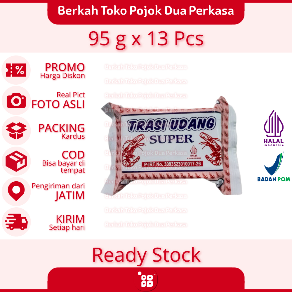 

Trasi Udang Super Merah Trasi Tuban Paket Hemat 13 Pcs [JATIM]