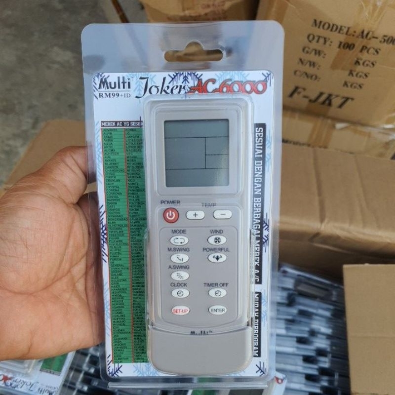 REMOTE AC MULTI JOKER TYPE AC6000