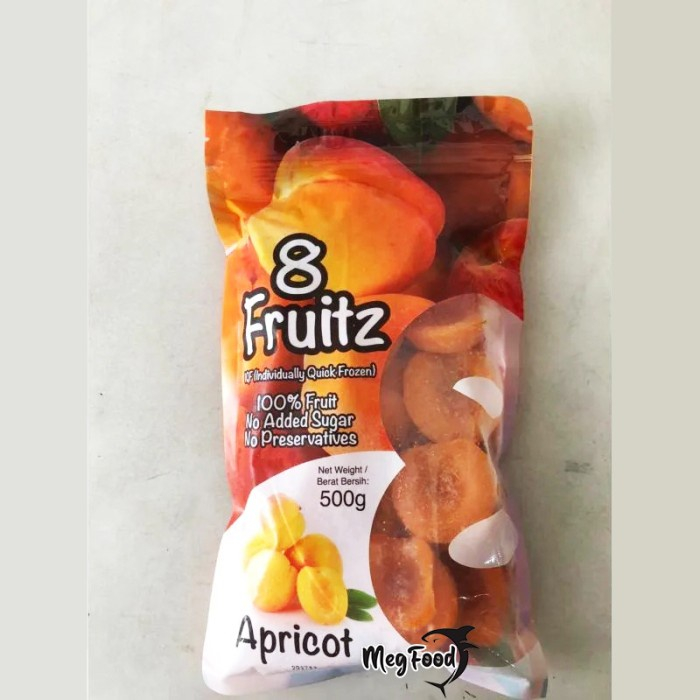 

8 Fruits IQF Apricot Halves 500 Gram