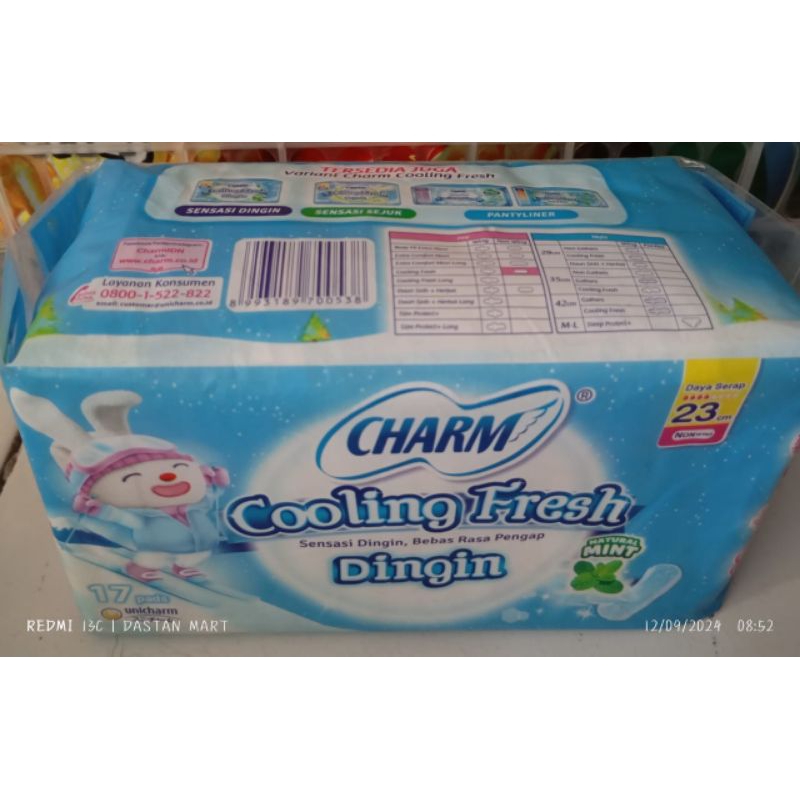 PEMBALUT WANITA PEMBALUT CHARM PEMBALUT CHARM COOLING FRESH