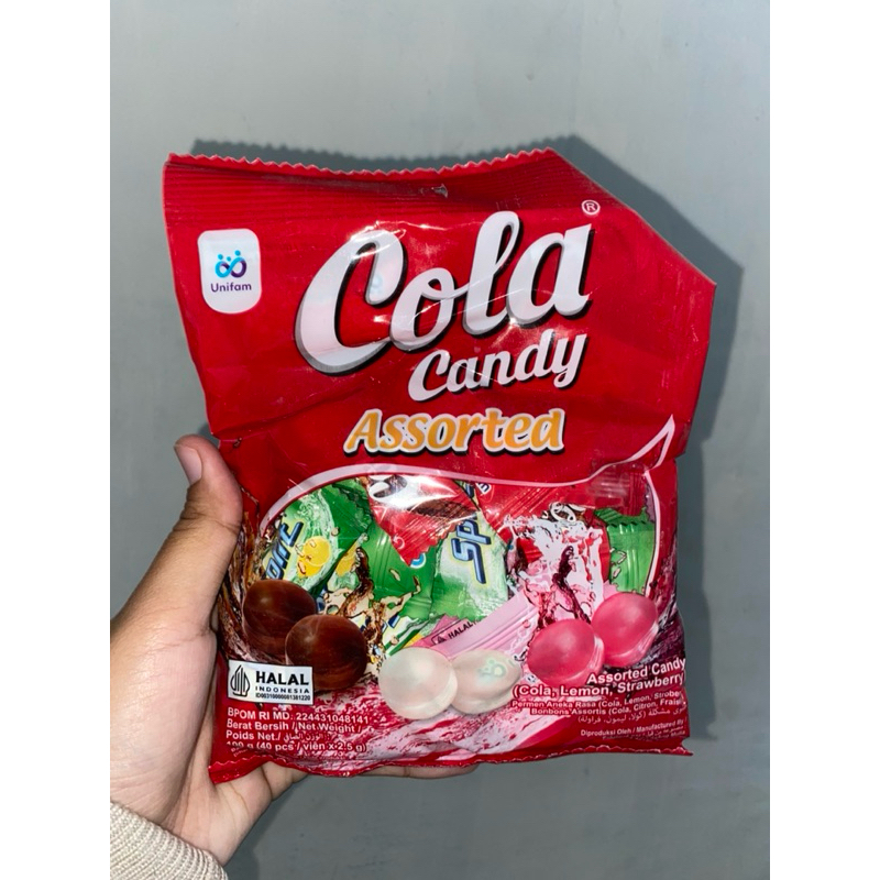 

Cola Assorted Candy Bag isi 40 Pcs berbagai macam rasa dalam 1 bag