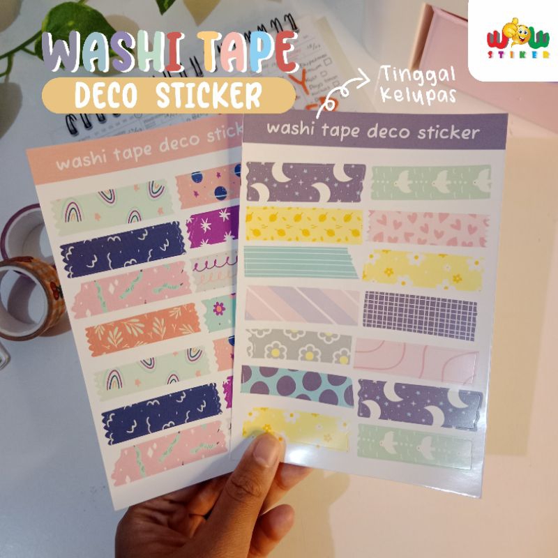 

Stiker Tape Aesthetic Dekorasi-Model Terbaru