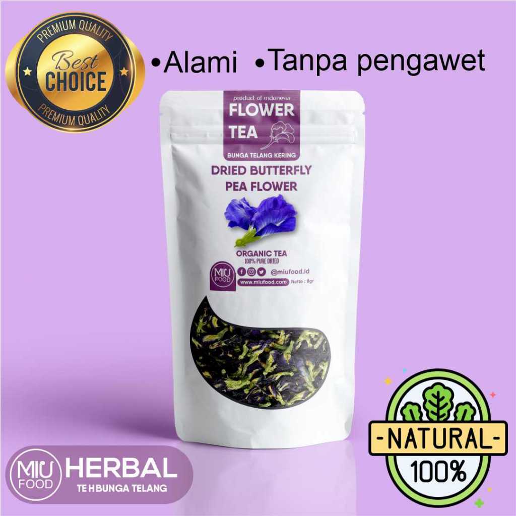 

Bunga Telang Kering Organik/Teh Bunga Telang Organik/Bluepea Tea 100gr