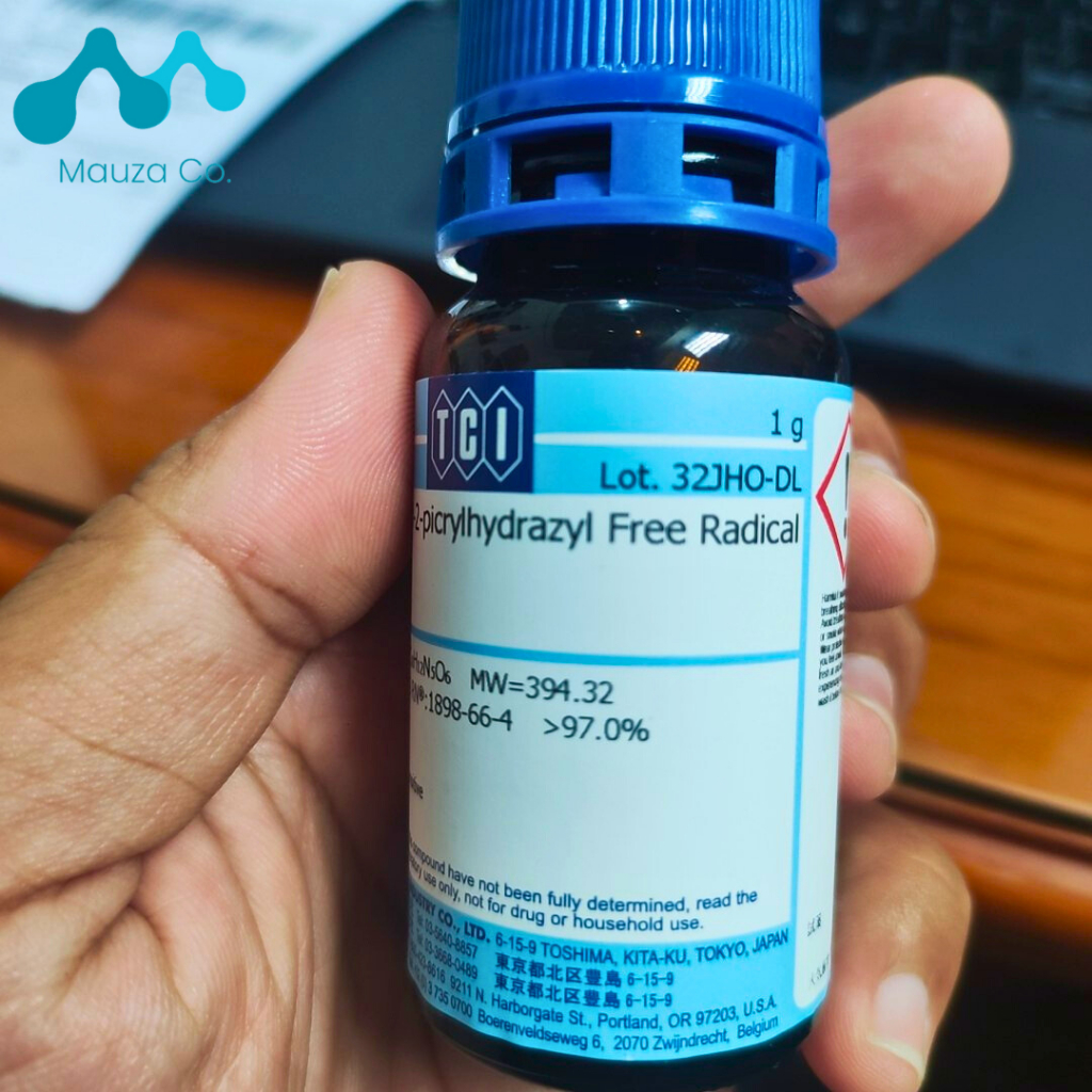 DPPH TCI JAPAN 1 GRAM / 2,2-difenil-1-pikril-hidrazil-hidrat TCI Japan 1G (1000mg)