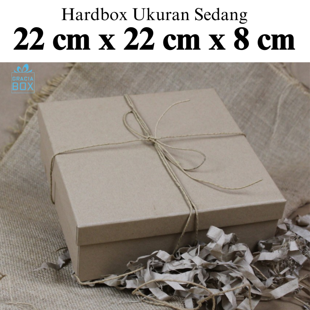 

HARDBOX Recycle Papercraft - KOTAK MAKANAN Ukuran 22 cm x 22 cm x 8 cm