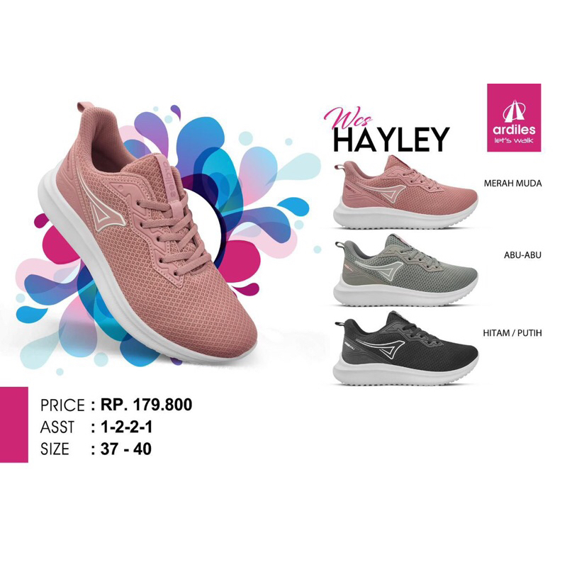 Sepatu Ardiles Wanita Sepatu Running Sporty Olahraga Ardiles Hayley Original Terbaru