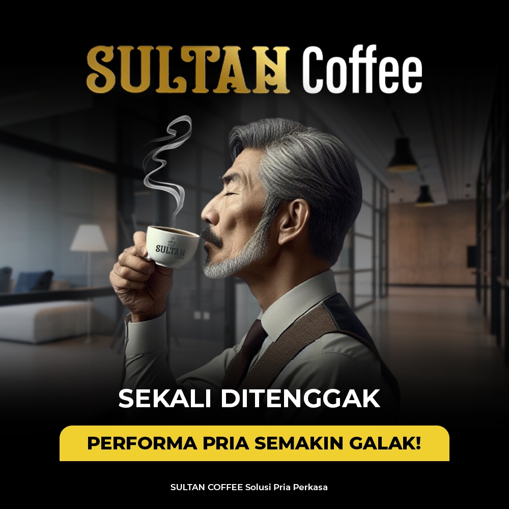 

KOPI SULTAN\KOPI STAMINA PRIA TAHAN LAMA ORIGINAL 100% EXTRA GINSENG & GULA AREN BPOM SULTAN COFEE