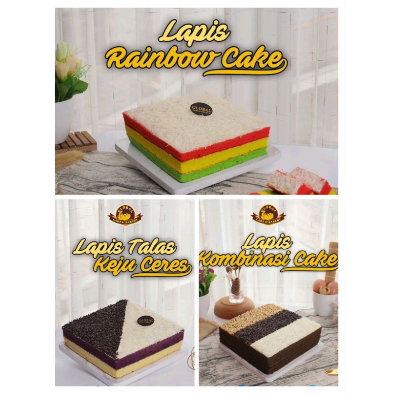 

Bolu Kue Lapis Rainbow Cake , Cheese Cake , Kue Lapis Talas