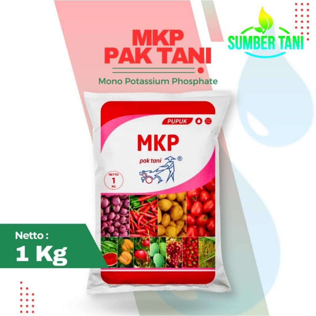 

Pupuk Pembuahan MKP 1kg | Pak Tani | Mono Kalium Phosphat