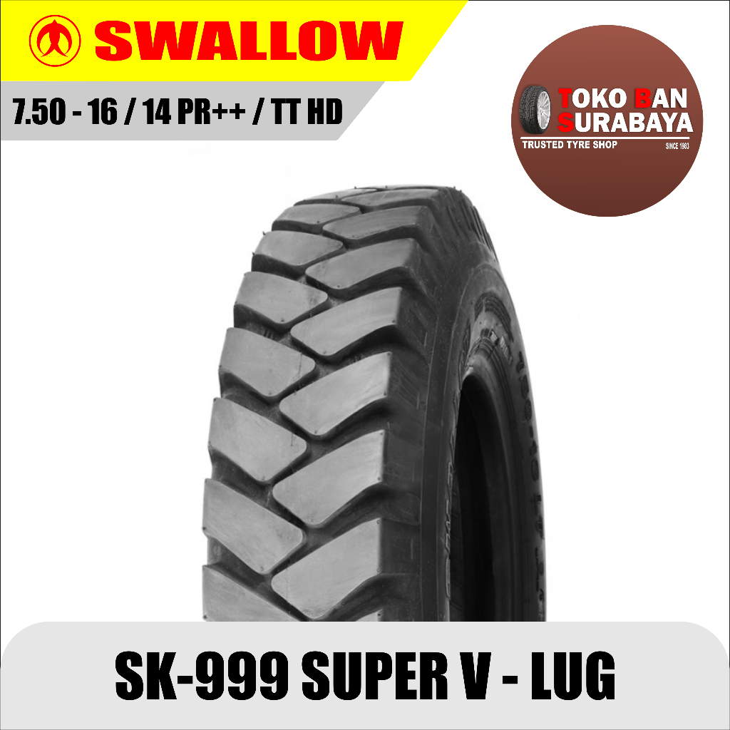 Ban truk swallow super v lug     750 / 16 14PR++ TT HD