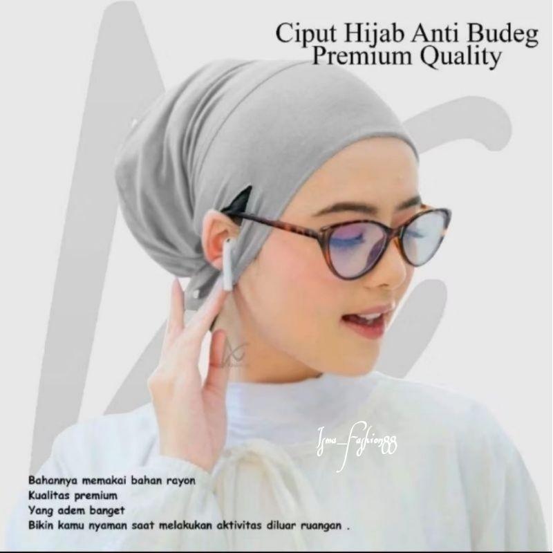 Ciput hijab telinga terbuka Ciput hijab anti budeg rayon super nyaman adem dipakai