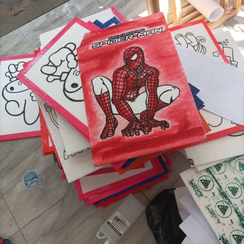 

styrofoam lukis 50 pcs uk 33x50x1 sudah list langsung produsen