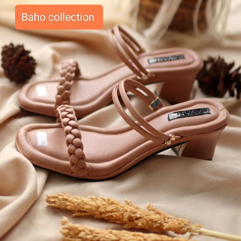 Sandal wanita hak tahu/Heels Wanita/Sendal Wanita kekinian Hak Tahu/Heels Hak Tahu Wanita