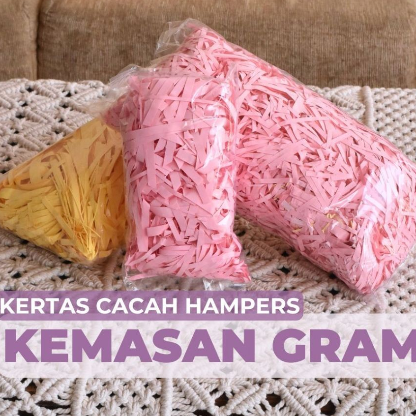 

Kertas Cacah Hampers Murah / Shredded Paper / Kertas Cacah Serut / Isi Gift - 30 gram dan 200 gr