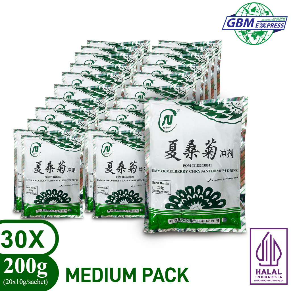 

Medium Pack SU Summer Mulberry Drink Xiasangju Chongji 200g x 30pcs