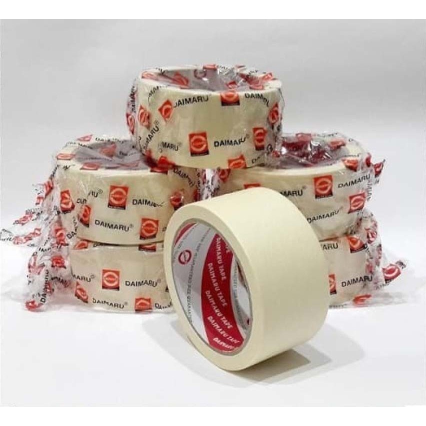 

DAIMARU Masking Tape Lakban Kertas Warna Cream 48mm x 21meter (1 pcs)