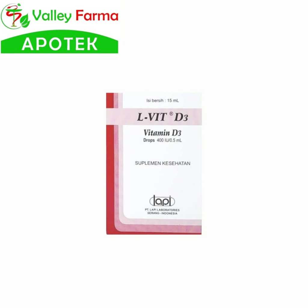 L-VIT D3 DROPS 15 ML Vit D3 BAYI, HALAL ORI BPOM