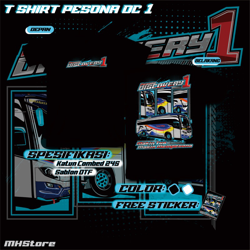 Kaos Bus Sugeng Rahayu Discovery 1