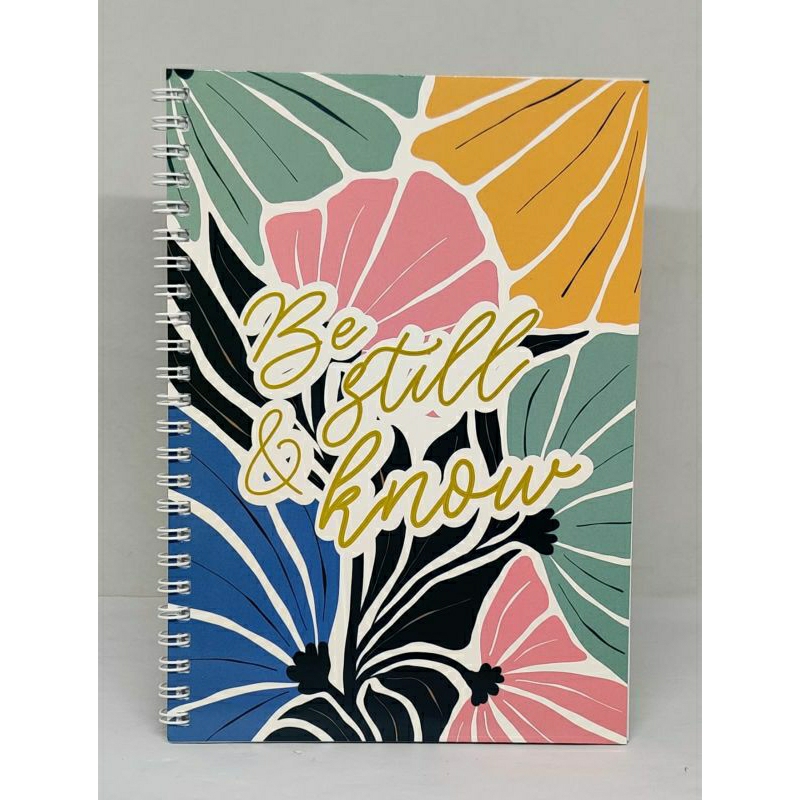 

buku rohani catatan journal spiral be still & know