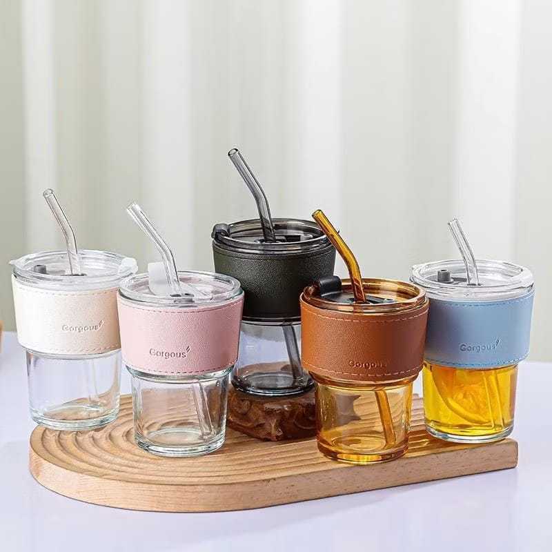 SOUVENIR GELAS SEDOTAN KACA GORGOUSE SABLON