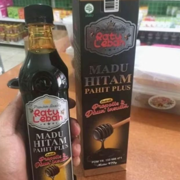 

Madu Hitam Pahit Ratu lebah propolis dan daun insulin