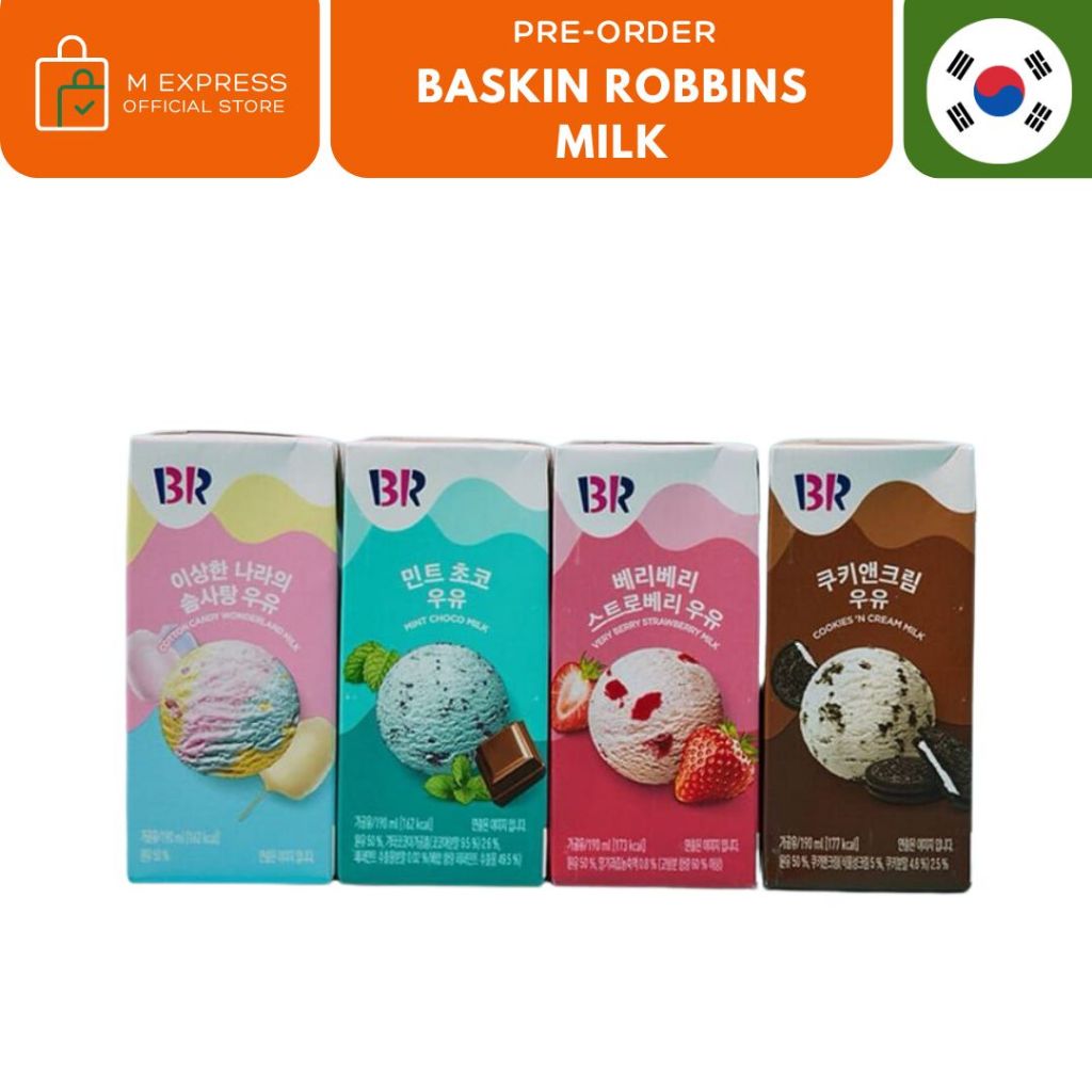 

[M EXPRESS] Baskin robbins / baskin robin milk 4 rasa - susu rasa ice cream