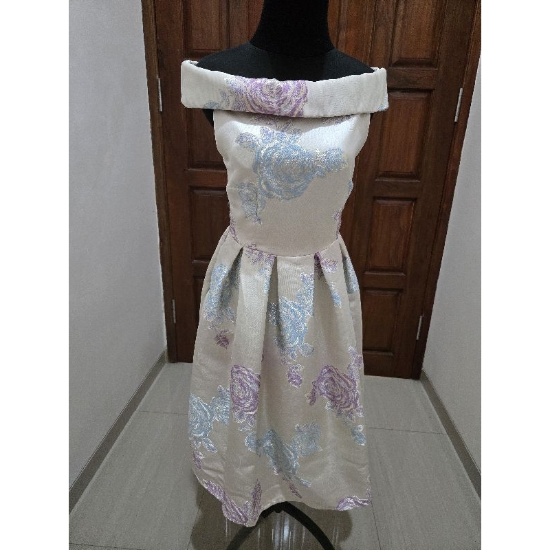 Preloved Rose dress jacquard