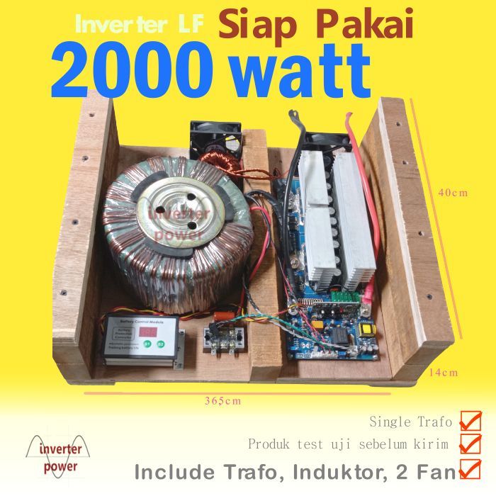 Inverter Siap Pakai 2000 W Low Requency EGS002 sinusmurni