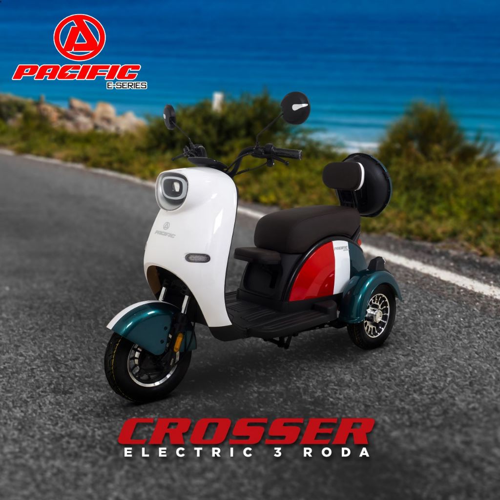 Pacific Crosser Roda Tiga Electric Bike / Sepeda Listrik Murah
