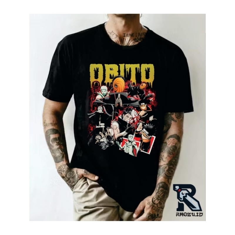 kaos t-shirt naruto series obito