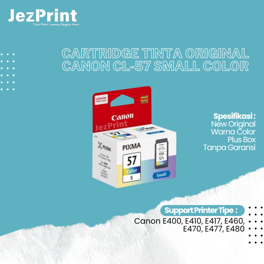 Cartridge Tinta Original Canon CL57 Small CL57S CL-57S CL 57 Small Color, Cartridge Printer Canon