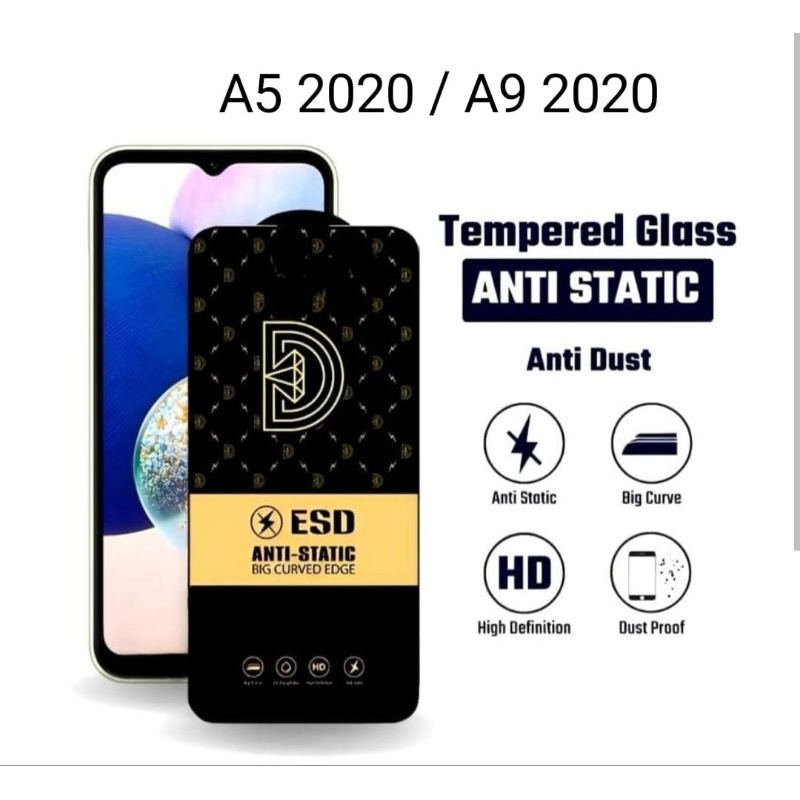 Tempered Glass Anti Static Full Cover Full Layar OPPO A5 2020 OPPO A9 2020 OPPO A5-2020 OPPO A9-1020